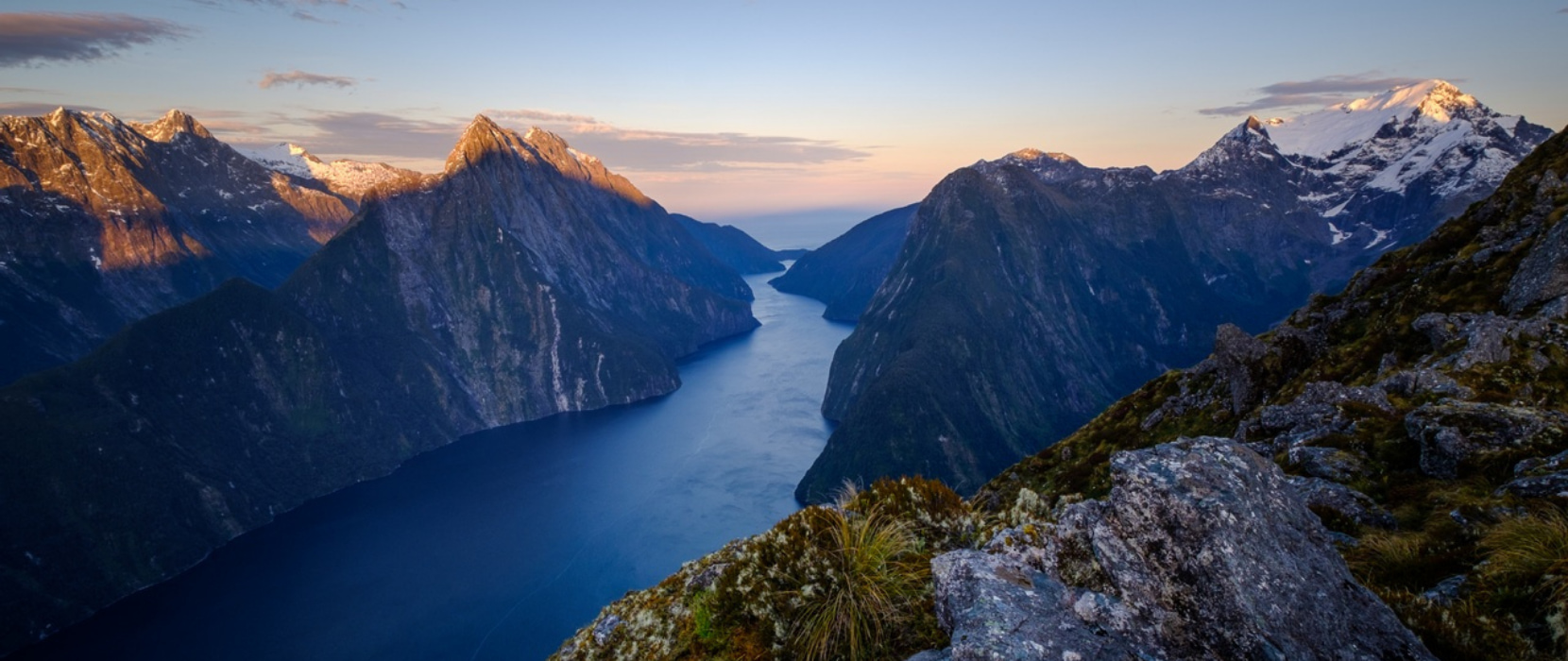 Aerial view of Milford Sound