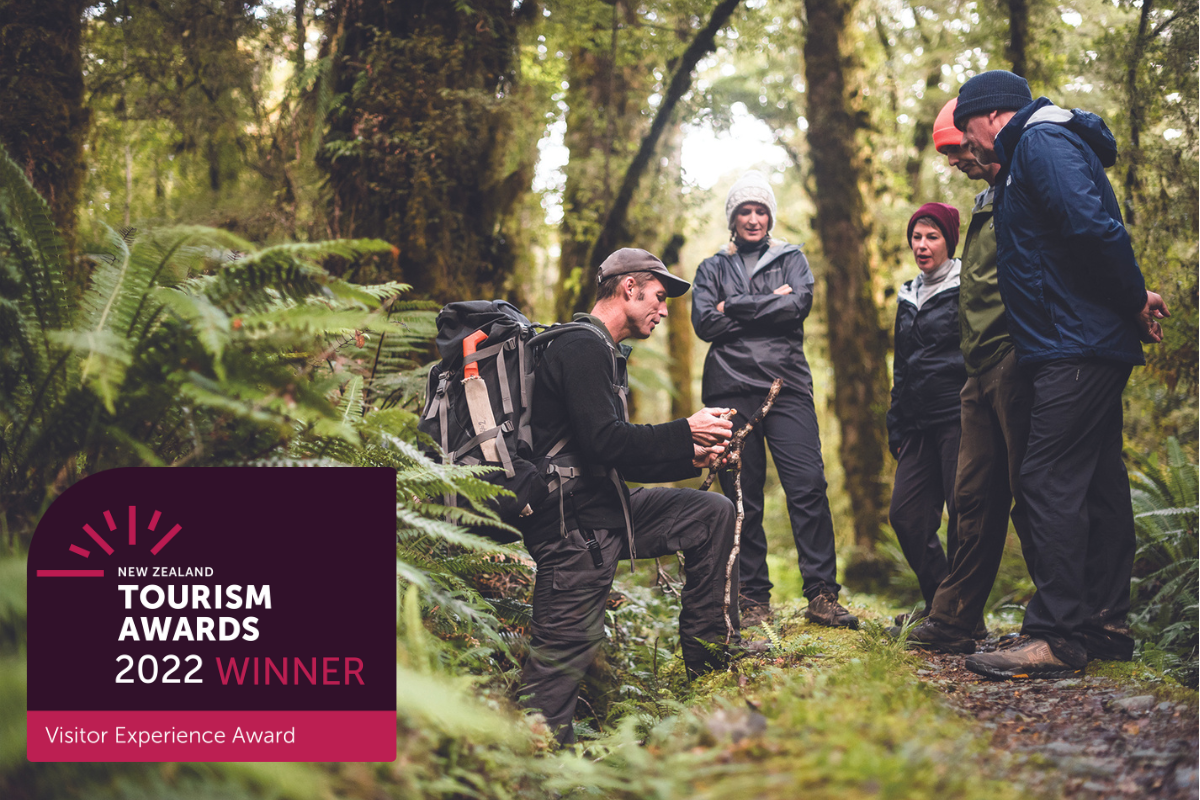 NZ Tourism Award Winner - Visitor Experience - Hollyford Wilderness Experience